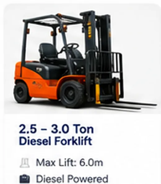2.5–3.0 Ton Diesel Forklift