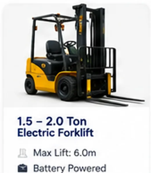 1.5–2.0 Ton Electric Forklift