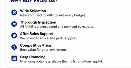 Forklift sales inventory
